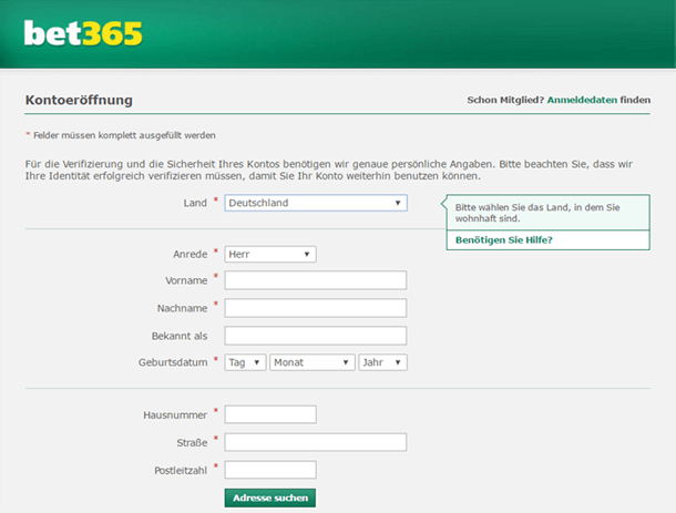 bet365 Neukundenbonus